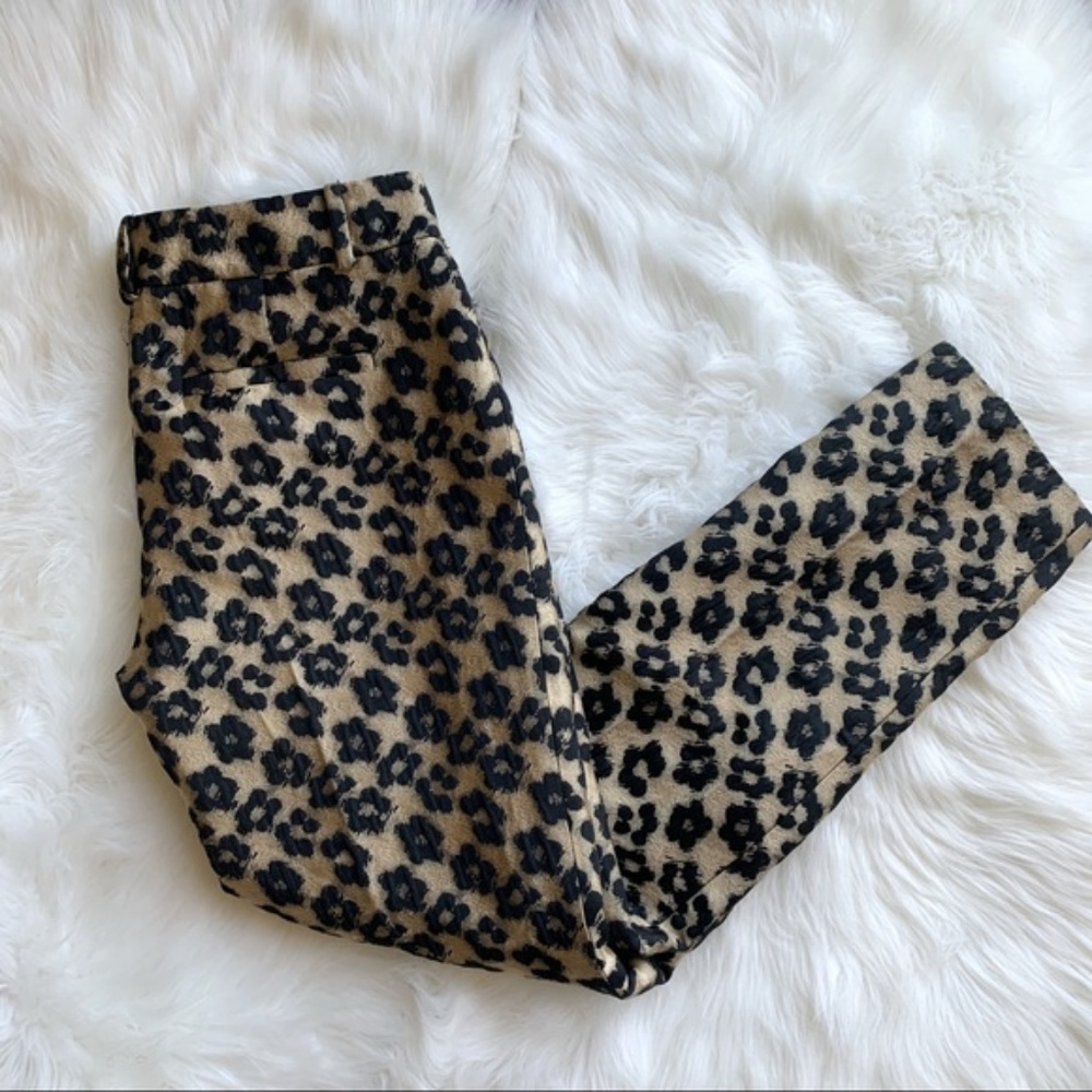 Ann Taylor Leopard Ankle Pants